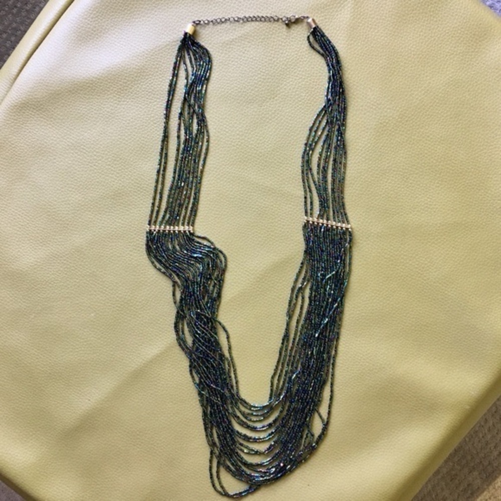 Multi-color Beaded Statement Necklace